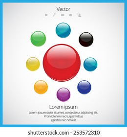 Buttons, vector