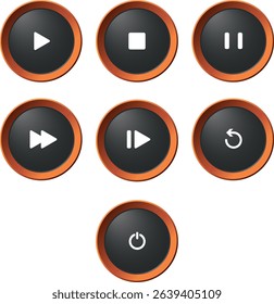 buttons vector colors ui illustration art drawing red buttons