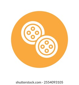 Buttons vector Glyph Cricle Icon.Eps file 10