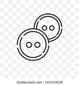 Buttons vector icon isolated on transparent background, Buttons logo concept