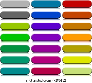 A lot of buttons. Vector illustration.