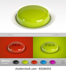 Buttons. Vector illustration