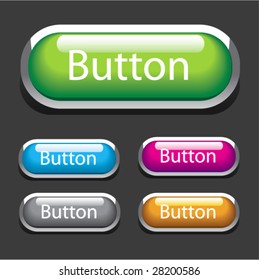 Buttons for web design. Vector.