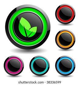 Buttons for web design. Vector.