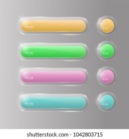 buttons web glass colorful V4