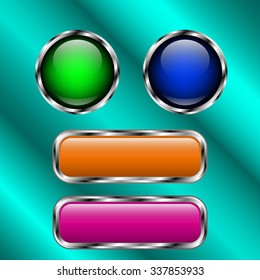 Buttons for the Web site. Vector illustration.