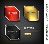 Buttons web steel on background color black