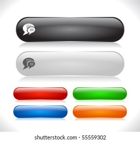 Buttons for web. Vector.