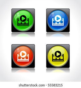 Buttons for web. Vector.