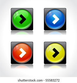 Buttons for web. Vector.