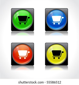 Buttons for web. Vector.