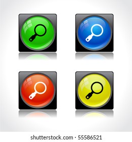 Buttons for web. Vector.