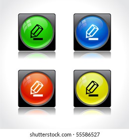 Buttons for web. Vector.