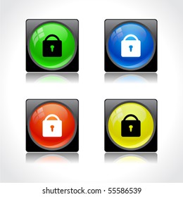 Buttons for web. Vector.