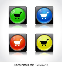 Buttons for web. Vector.