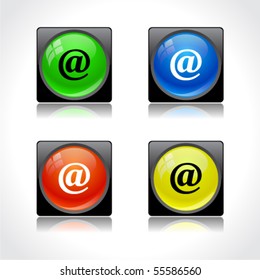 Buttons for web. Vector.