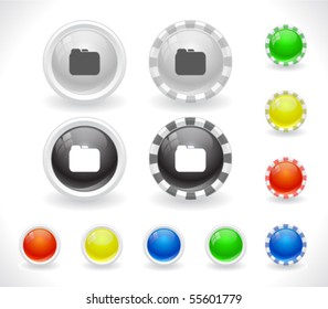 Buttons for web. Vector.