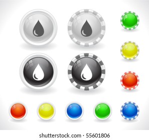Buttons for web. Vector.