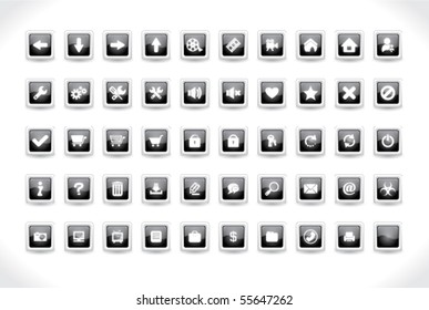 Buttons for web. Vector.
