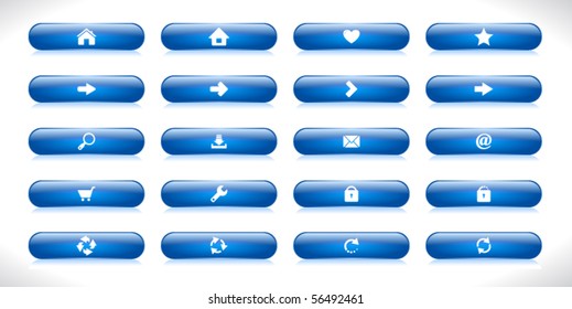 Buttons for web. Vector.