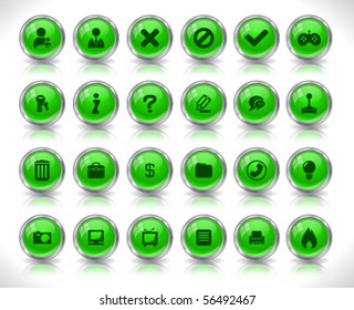 Buttons for web. Vector.