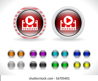 Buttons for web. Vector.