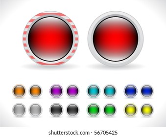 Buttons for web. Vector.
