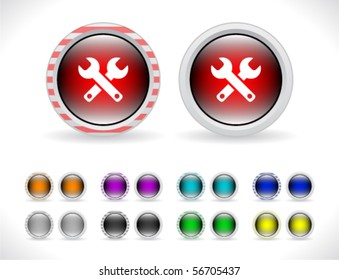 Buttons for web. Vector.
