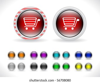 Buttons for web. Vector.