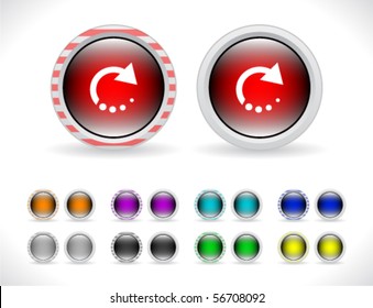 Buttons for web. Vector.