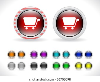 Buttons for web. Vector.
