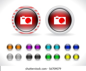 Buttons for web. Vector.
