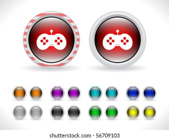 Buttons for web. Vector.