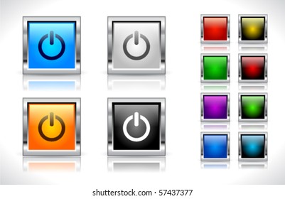 Buttons for web. Vector.