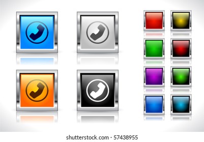 Buttons for web. Vector.