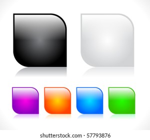 Buttons for web. Vector.