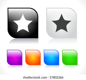 Buttons for web. Vector.