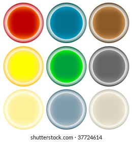 buttons for web, vector art illustration; more buttons in my gallery