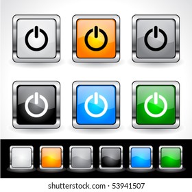 Buttons for web. Vector eps10.