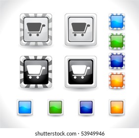 Buttons for web. Vector eps10.