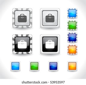 Buttons for web. Vector eps10.