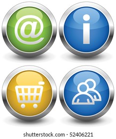 Buttons for your site. A vector illustration.