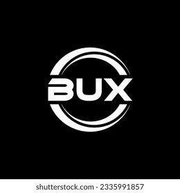 BUX letter logo design in illustration. Vector logo, calligraphy designs for logo, Poster, Invitation, etc.