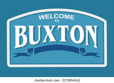 Buxton North Carolina with blue background 