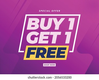 Buy 1 get 1 free banner design concept - Shutterstock ID 2056533200
