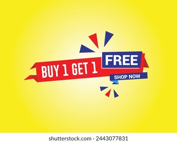 buy 1 get 1 free banner. Special offer banner, big sale, sale banner, banner design template.
