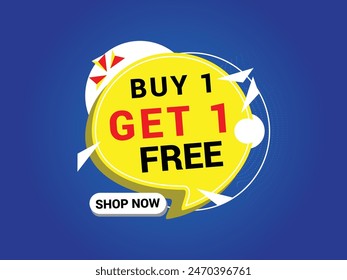 Buy 1 Get 1 Free Banner, Special Offer Banner, Big Sale, Sale Banner, Banner Design Template.
