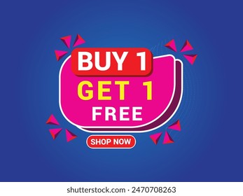 Buy 1 Get 1 Free Banner, Special Offer Banner, Big Sale, Sale Banner, Banner Design Template.