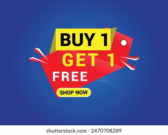 Buy 1 Get 1 Free Banner, Special Offer Banner, Big Sale, Sale Banner, Banner Design Template.