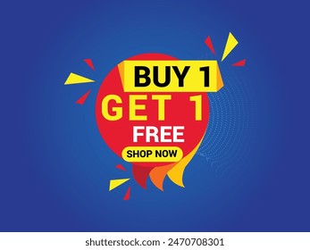 Buy 1 Get 1 Free Banner, Special Offer Banner, Big Sale, Sale Banner, Banner Design Template.